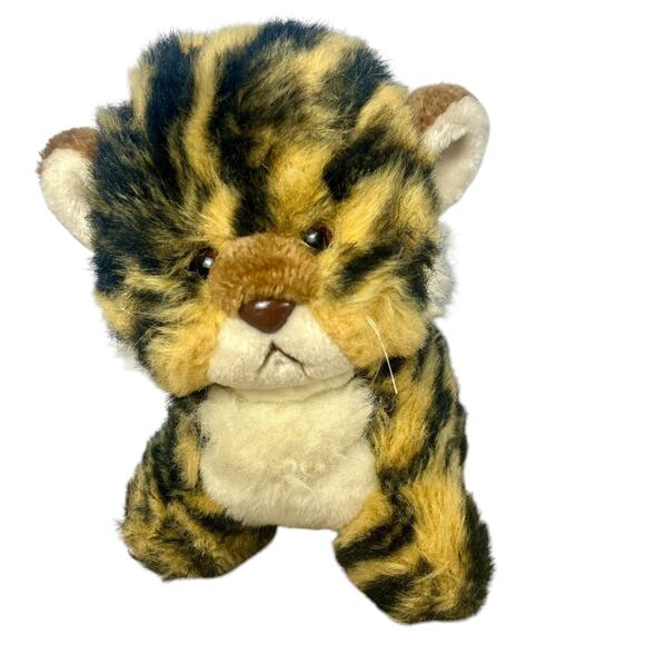 Vintage 1982 Gund Tamba Tiger Cub Kitten Cat Plush Stuffed Animal 9” Glass Eyes - Picture 1 of 13
